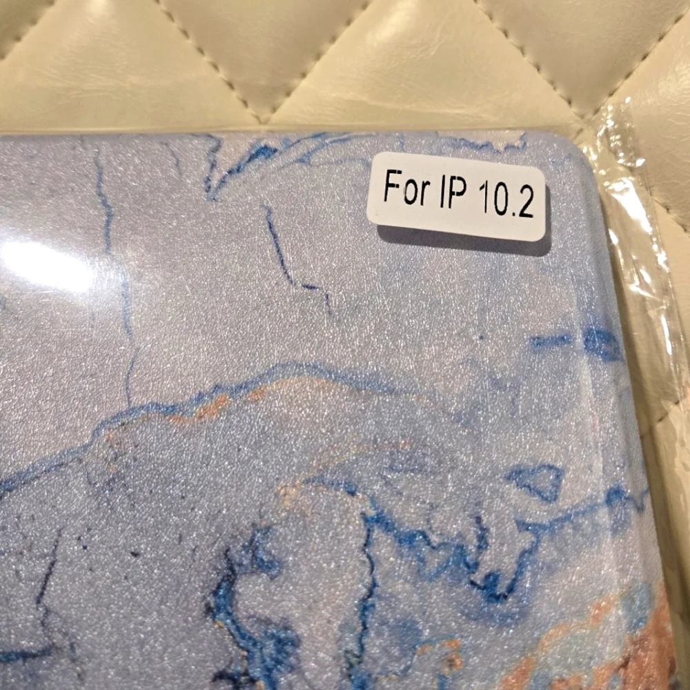 Indigo Gold Marble iPad Case 10.2 for 7/8/9 ~ 10.2 Inch Screen - Picture 5 of 8